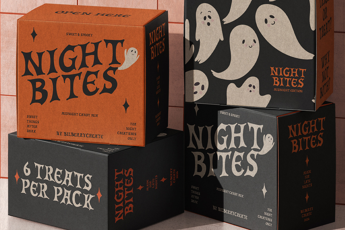 Midnight Party Retro Halloween Font, a Sans Serif Font by BilberryCreates (Photo 6 of 9)