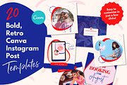 Bold Canva Instagram Post Template, a Social Media Template by Kurly Creative (Thumbnail 1 of 9)
