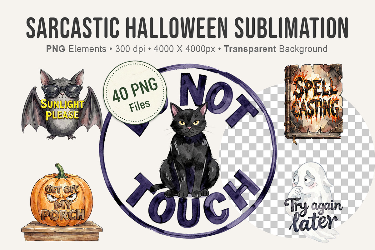 Sarcastic Halloween Sublimation, an Illustration by Artnoy (Photo 1 of 8)