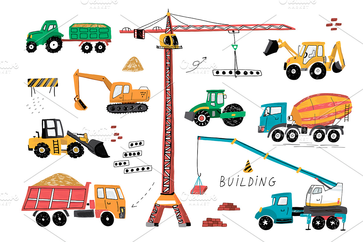 Сonstruction, a Transportation Illustration by GooseFrol (Photo 1 of 10)
