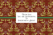William Morris Style Christmas, a Pattern Graphic by RachelStudio (Thumbnail 6 of 6)