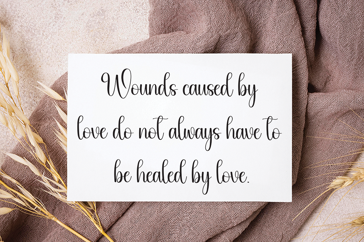 Mountain | Script Font, a Handwritten Font by Scratchones (Photo 4 of 9)