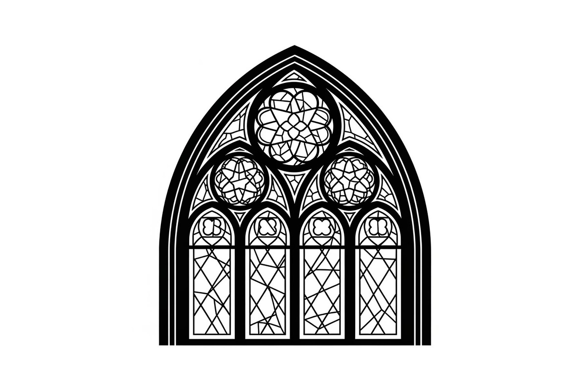 Gothic Church Window Frame Bundle, an Illustration by jahid234 (Photo 4 of 31)