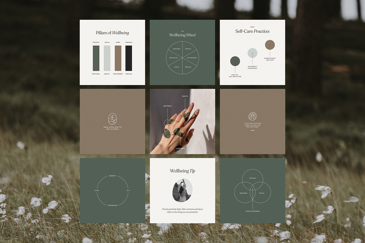 Wellbeing Coach Template - Canva, a Social Media Template by Willoe Studio (Photo 2 of 10)