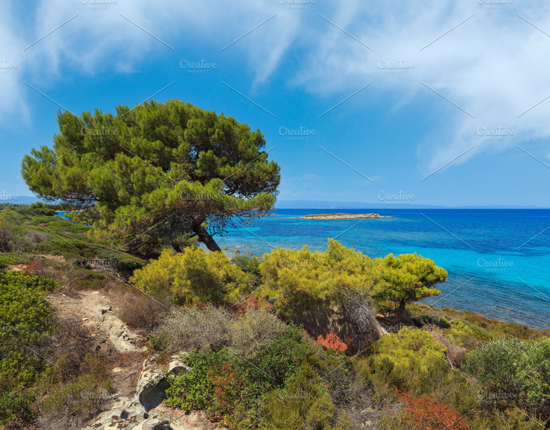 Aegean sea coast (Chalkidiki, Greece)., a Nature Photo by YuriyB