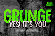 Rough Runners – This is a Rough Font, a Sans Serif Font by Gassstype (Thumbnail 7 of 8)
