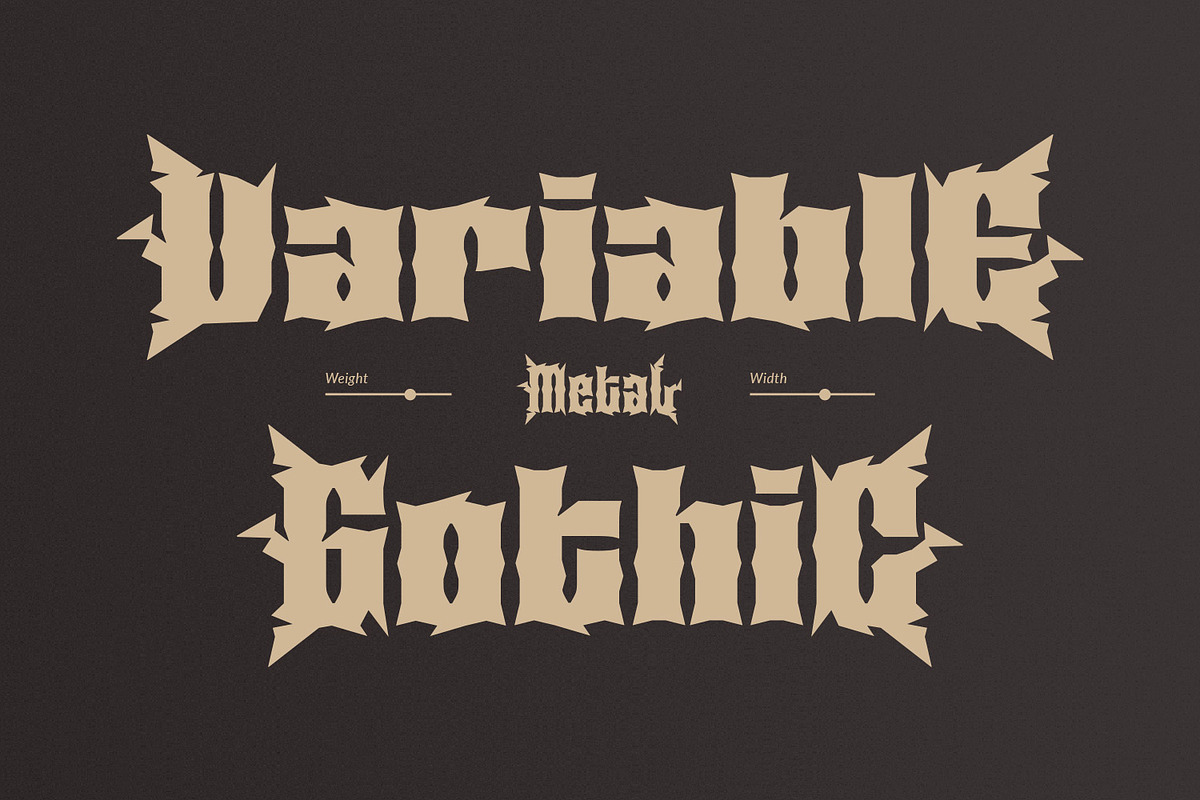 Calarau - Variable Metal Font, a Blackletter Font by creativemedialab (Photo 2 of 16)