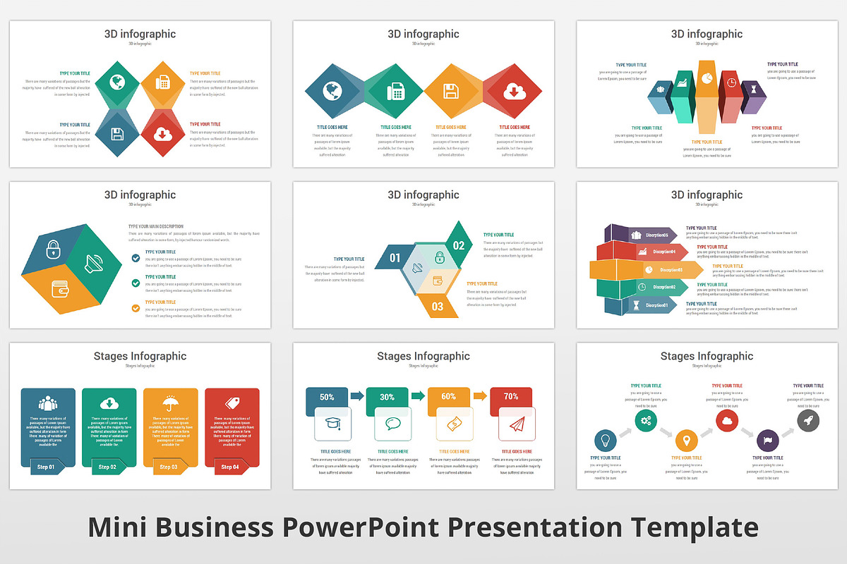 Mini Business PowerPoint Template, a Presentation Template by GraphicStan (Photo 18 of 30)