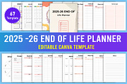 2025-26 End of Life Planner Canva, a Print Template by Designmela01 (Thumbnail 1 of 6)