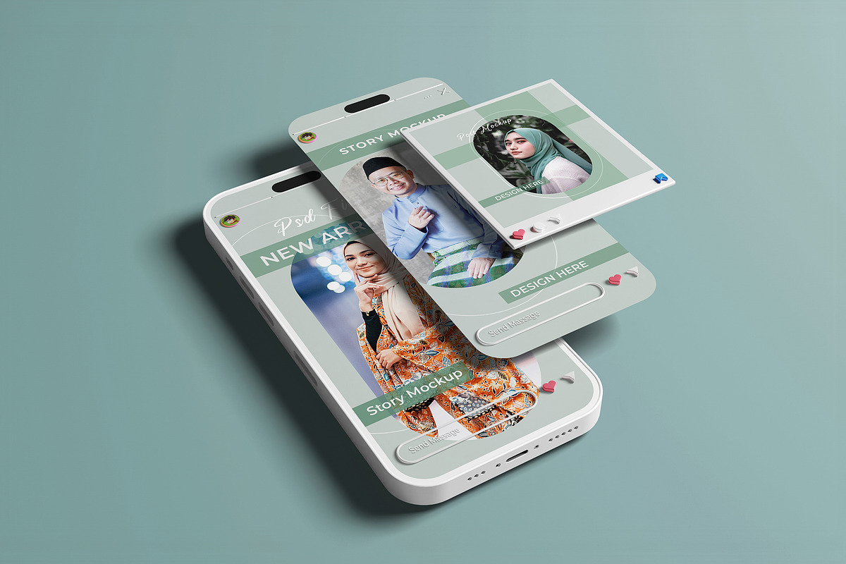 Iphone 14 Pro Max Screen Mockup, an Advertising Mockup by Artlogs x Modaldesain (Photo 1 of 2)