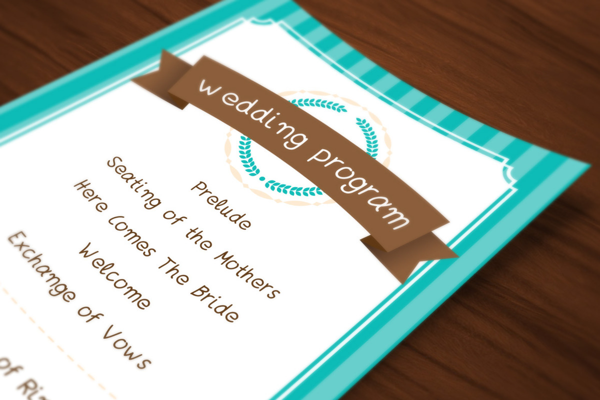 Wedding Invitations Set - Turquoise, an Invitation Template by Elegrad Design Agency (Photo 7 of 12)