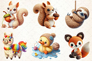 Crochet Animal Sublimation, a Seasonal Illustration by Rose Art (Thumbnail 3 of 4)