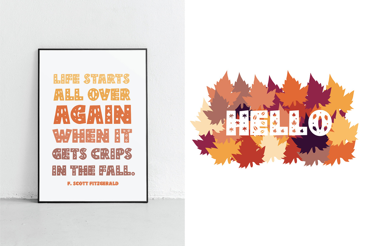 Maple Leaf, a Font by caocastudio (Photo 3 of 4)