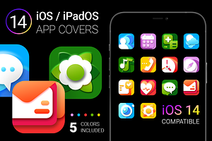 iOS 14 App Icons | bright colors, an Icon by wowomnom