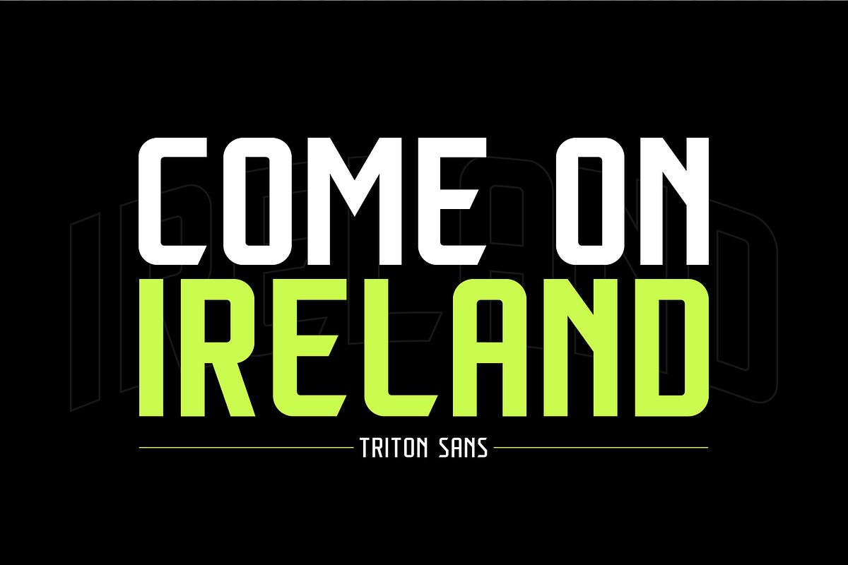 Triton Pro: Sports Font Family, a Sans Serif Font by ANDR35 (Photo 12 of 12)