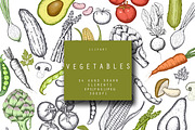 Hand Drawn Vegetables Illustrations, a Graphic by Hand drawn Boutique (Thumbnail 1 of 4)