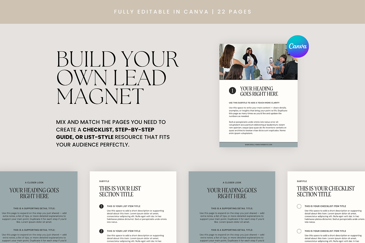 Lead Magnet Template | Canva, a Marketing Template by Rosetta Lane Design (Photo 3 of 8)