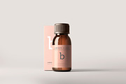 Amber Glass Bottle Mockups, a Cups & Container Mockup by pmvch (Thumbnail 2 of 20)