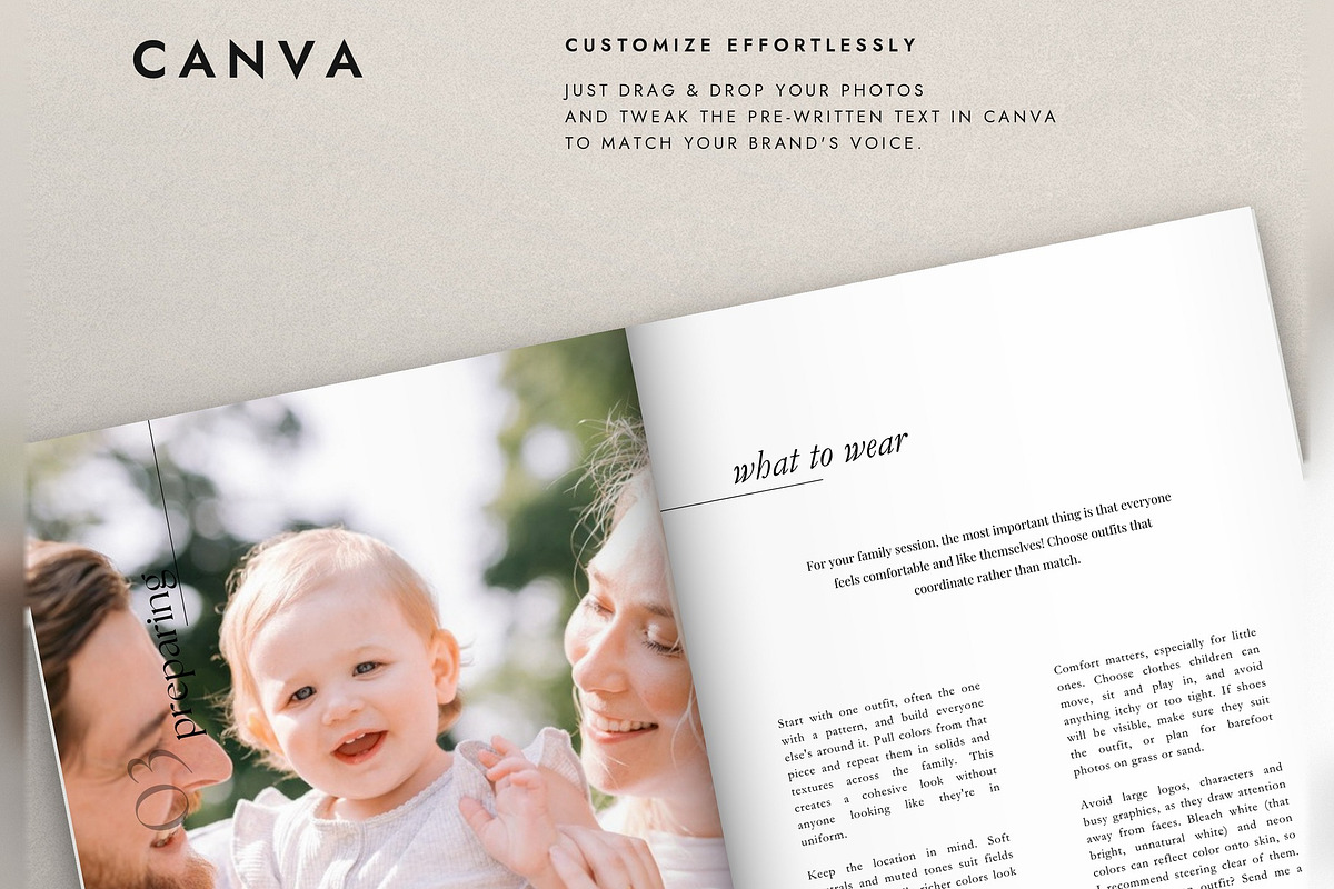 Family Session Welcome Guide, a Magazine Template by Cagdas Yoldas (Photo 7 of 9)