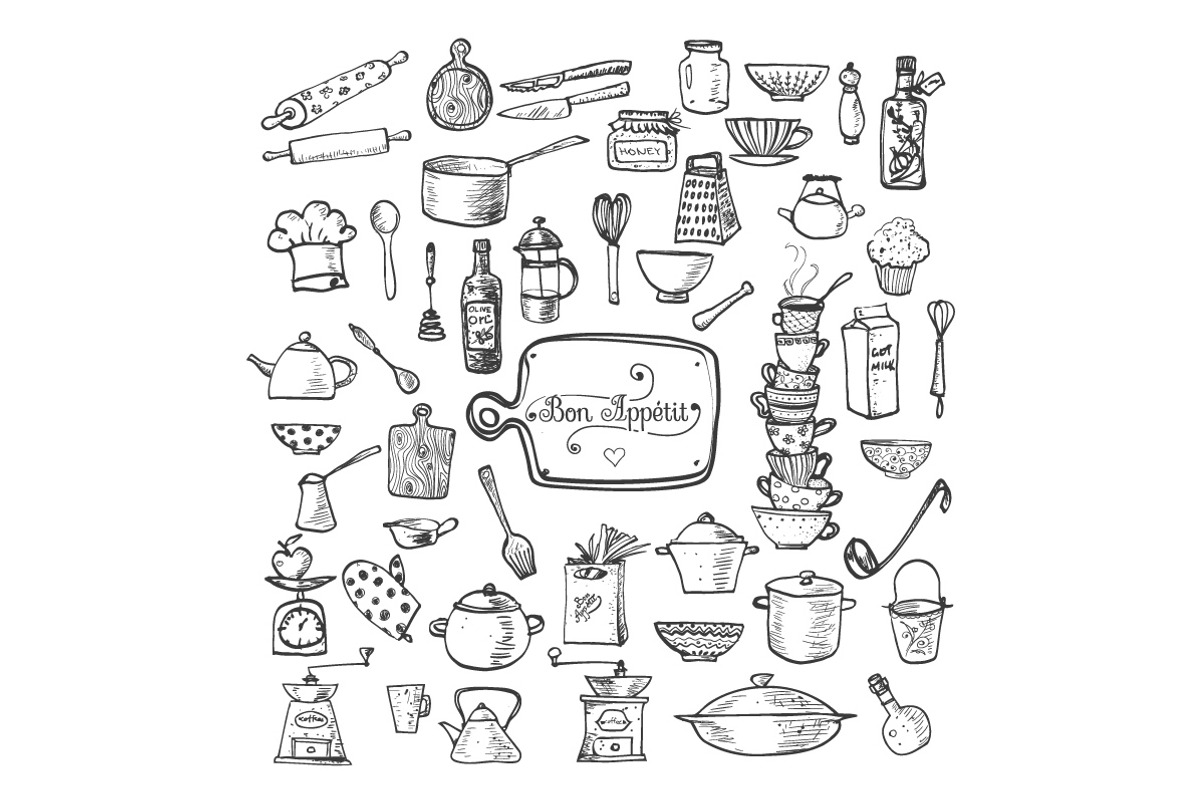 Kitchen doodles, a Food Illustration by Elina_Li (Photo 4 of 17)