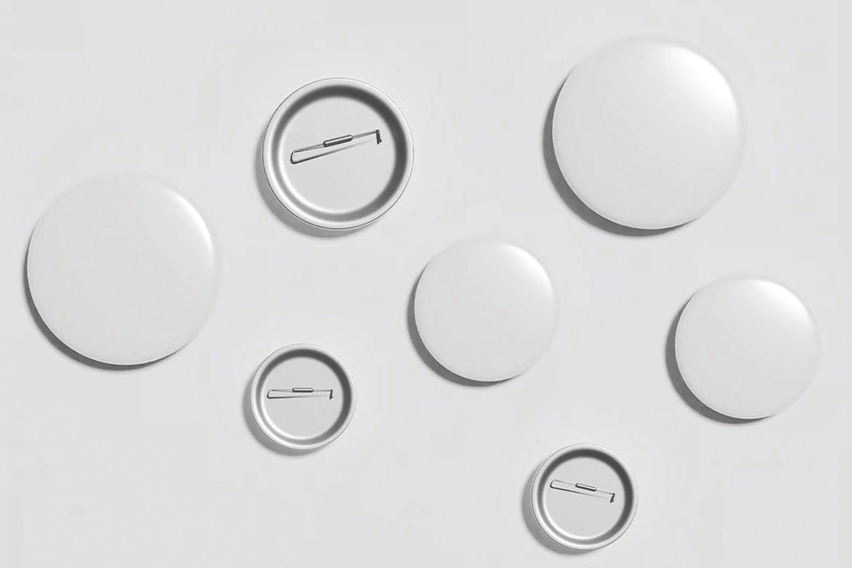 Pins Mockup, an Advertising Mockup by skybluecreative (Photo 3 of 3)