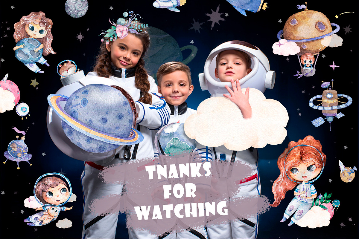 Cosmic Adventure Watercolor Set, an Education Illustration by Ann Art Houze (Photo 12 of 12)