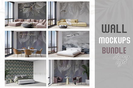 Wallpaper mockups bundle | Discount