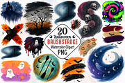 Brushstroke Halloween PNG Clipart, an Illustration by RobertsArt (Thumbnail 1 of 8)