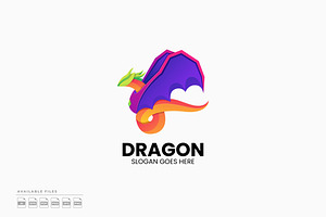 Dragon Gradient Colorful Logo, a Branding & Logo Template by Zeer Graphic