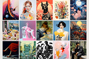 Maximalist Posters Wall Art Gallery, a Graphic by SunnyAfternoons (Thumbnail 6 of 11)