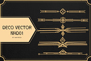 12 Deco Vector NHD 01 Procreate brus, a Brush Add-On by Nan'Heidi (Thumbnail 3 of 4)