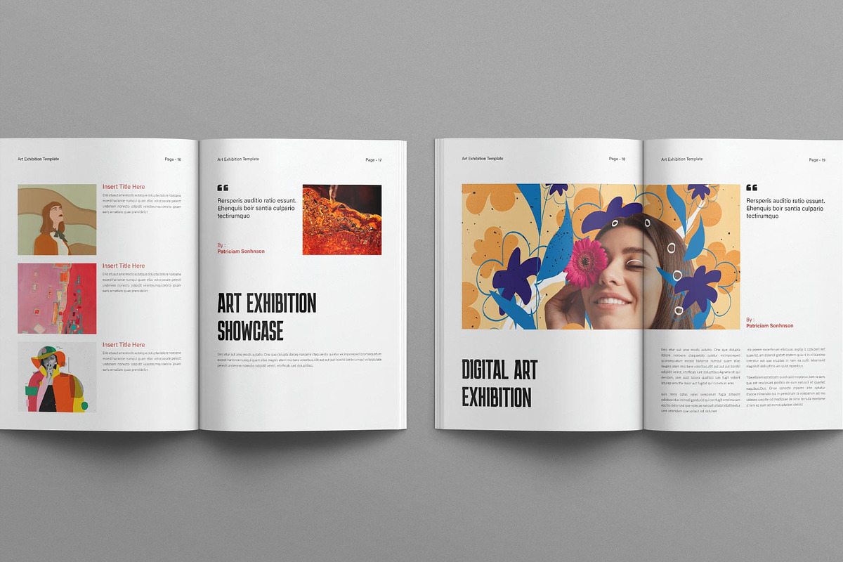 Art Exhibition Template – 20 Pages, a Brochure Template by E-Type