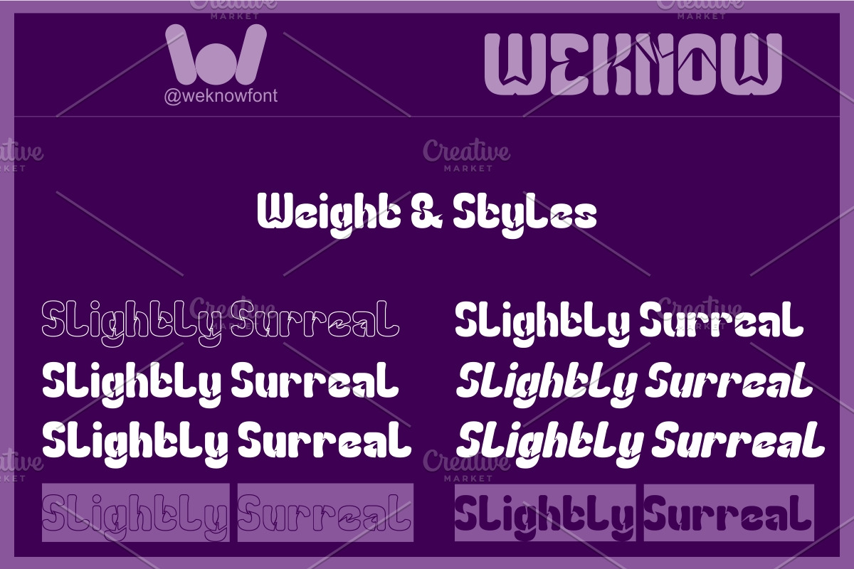 Slightly Surreal Font, a Blackletter Font by weknow (Photo 7 of 8)