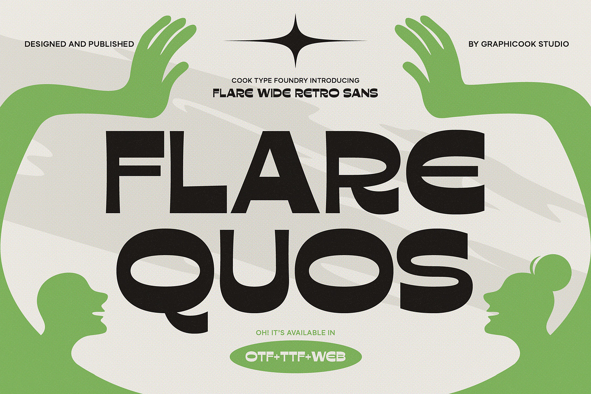 Flarequos, a Sans Serif Font by graphicook (Photo 1 of 10)