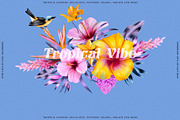 Floral Tropical Vibe, a Wallpaper Graphic by nadispasibenko (Thumbnail 7 of 21)