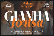 Gianha Forisa - Modern Serif Font, a Serif Font by MaikoHatta (Thumbnail 1 of 8)