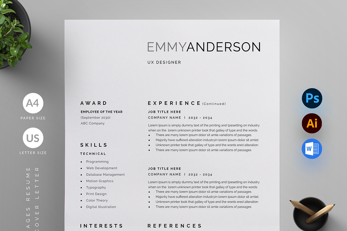 Resume/CV, a Resume Template by Reuix Studio (Photo 2 of 5)