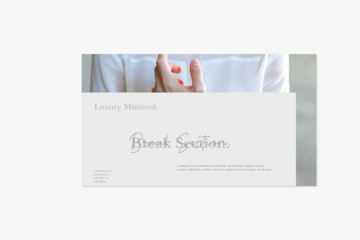 Luxury - Minimal Powerpoint Template, a Presentation Template by Barland Design (Photo 6 of 11)