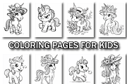Enchanting Unicorn Coloring Book V2, an Animal Illustration by Design Zone (Thumbnail 4 of 7)