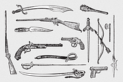 Weapons Vector Pack, an Illustration by blacksheepsupply (Thumbnail 1 of 2)