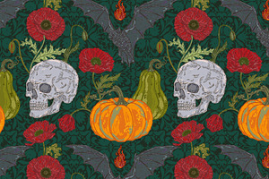 Gothic Harvest Garden Pattern