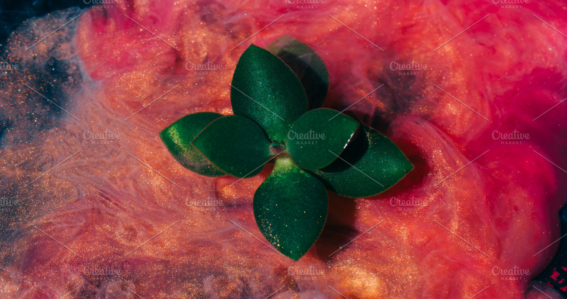 Plant ink swirl smoke flow blur water fog green, a Background Photo by Photo Drive Studio