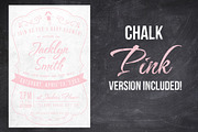 Chalk Baby Shower Invite, an Invitation Template by SkyvaraSupply (Thumbnail 2 of 3)