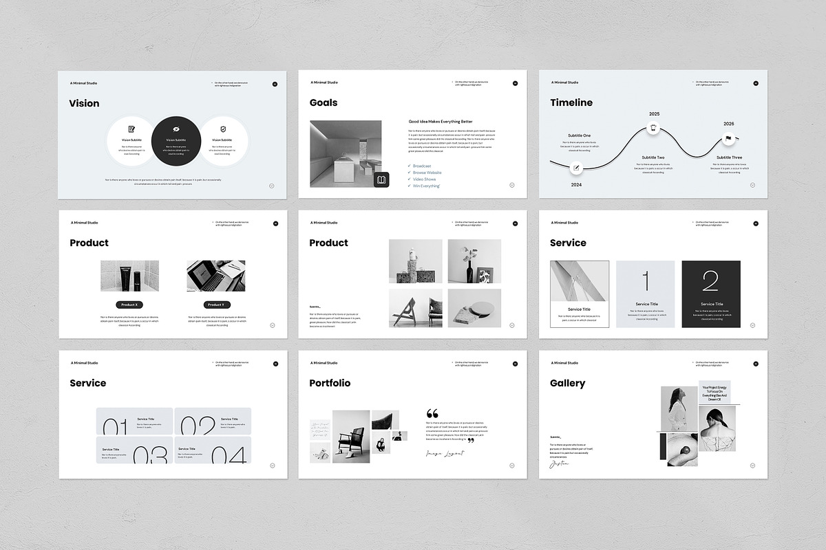 Minimal Business Proposal Template, a Presentation Template by evgenystudio (Photo 10 of 11)