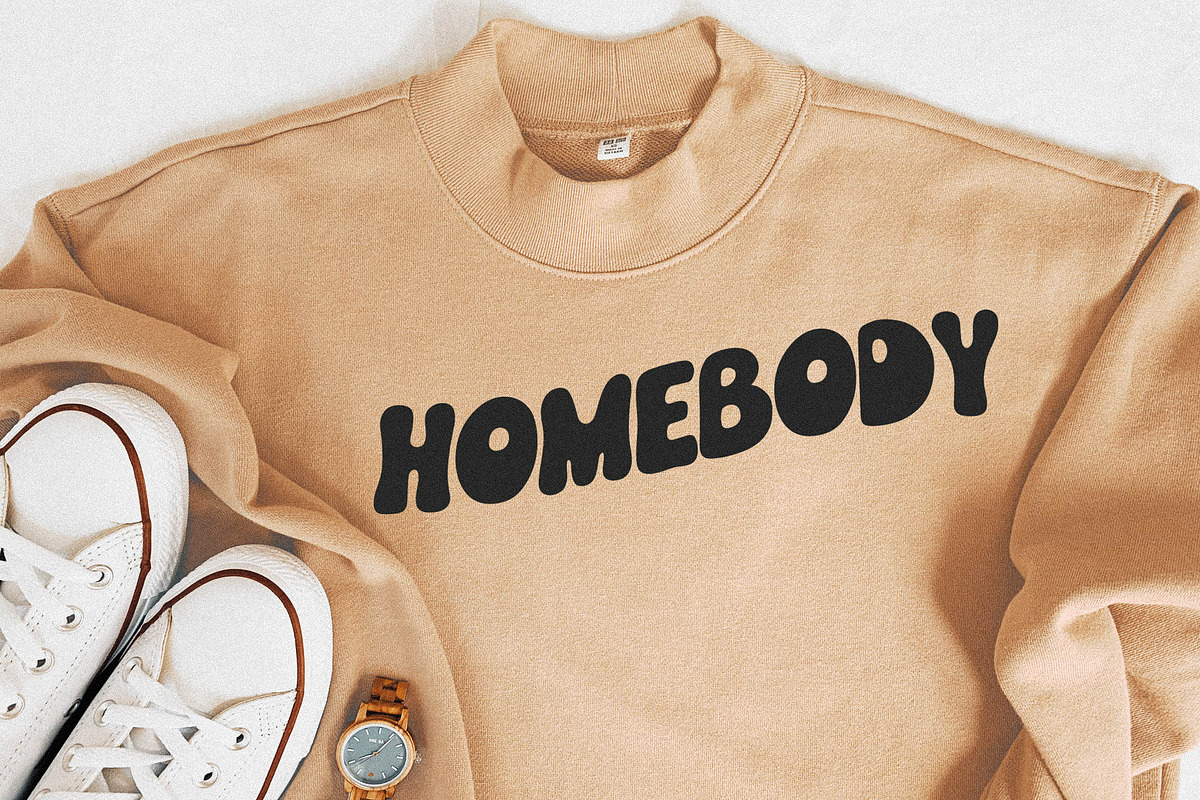 Crush Bubble Retro Font, a Handwritten Font by BarcelonaShop (Photo 6 of 9)
