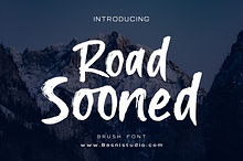 Road Sooned Brush Font