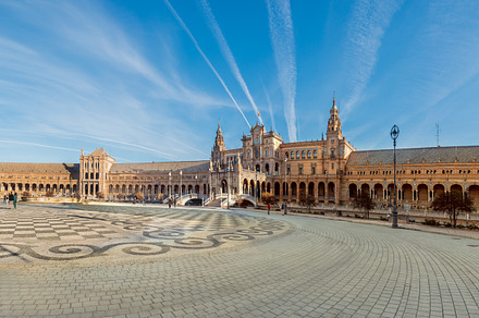 Panoramic View of Seville's Iconic P, a Holiday Photo by Fotoeventis