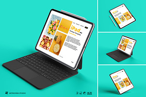 iPad Pro Mockup Set, an iPad Mockup by Artnivora.Std