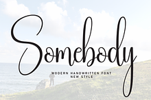 Somebody | Script Font