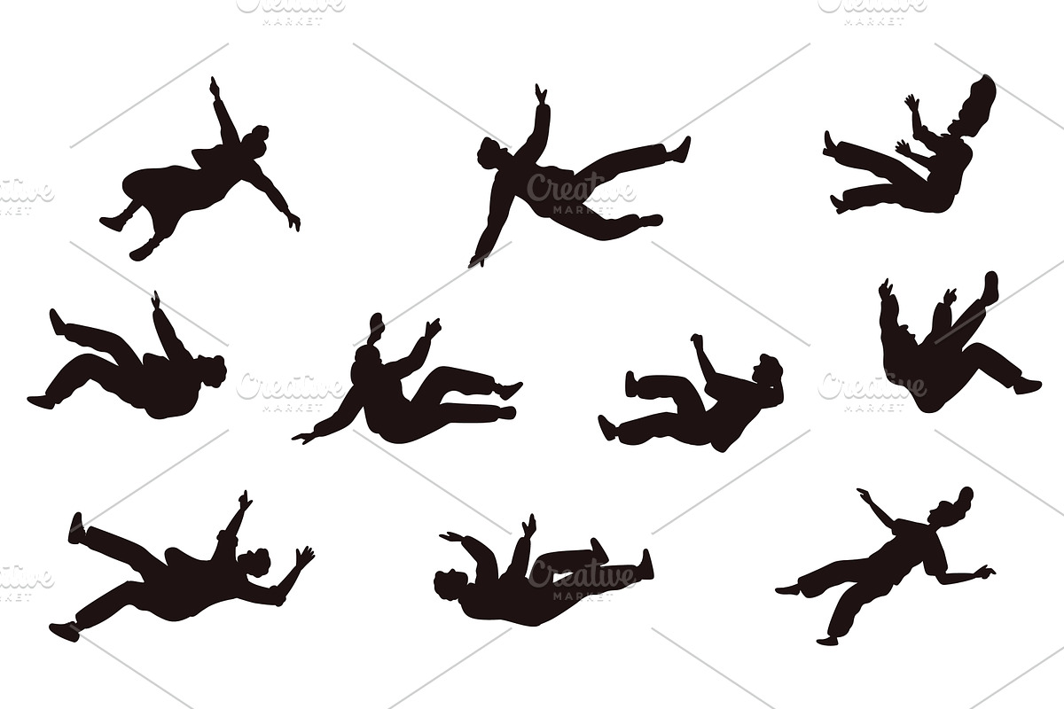 Black silhouettes men and women, a Person Illustration by Vectorbuum